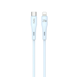 Câble USB-C Vers Lightning 1 m À Charge Rapide 27 W Silicone Souple Anti-Nœud 480 Mbps