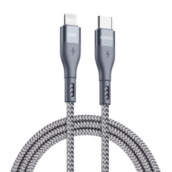 Câble De Charge Et Transfert USB C Vers 8 Broches 20 W 2 m Tressé Renforcé 480 Mbps
