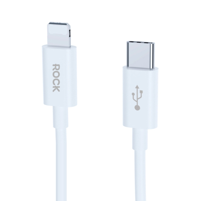 Câble USB C Vers 8 Broches Charge Rapide PD 27 W Et Transfert De Données 480 Mbps 1 M Connecteur En Aluminium