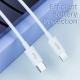 Câble USB C Vers 8 Broches Charge Rapide PD 27 W Et Transfert De Données 480 Mbps 1 M Connecteur En Aluminium