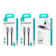 Câble USB Type-C Vers 8 Pin 30 W Pour Charge Rapide Et Transfert De Données 1,2 m Tressé Nylon Noir