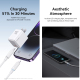 Câble Type C Vers 8 Pin Pour Charge Rapide 30 W Et Transfert De Données 480 MB/s Avec LED Tressé 1,2 M Noir