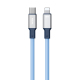 Câble De Données USB C Vers 8 Broches En Silicone PD 20 W 480 Mbps 1,2 m À Retour Automatique