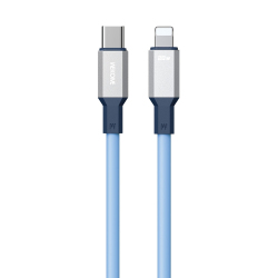 Câble De Données USB C Vers 8 Broches En Silicone PD 20 W 480 Mbps 1,2 m À Retour Automatique