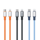 Câble De Données USB C Vers 8 Broches En Silicone PD 20 W 480 Mbps 1,2 m À Retour Automatique