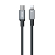 Câble De Données USB C Vers 8 Broches En Silicone PD 20 W 480 Mbps 1,2 m À Retour Automatique