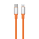 Câble De Données USB C Vers 8 Broches En Silicone PD 20 W 480 Mbps 1,2 m À Retour Automatique