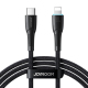 Câble USB C Vers 8 Pin Pour Charge Et Transfert Rapides 30 W Tressé Nylon 1 m Avec Voyant Doux 480 Mbps
