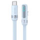 Câble USB-C Vers 8 Broches Charge Rapide PD 30W Avec Affichage Numérique Et Connecteur Coudé 90°