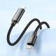 Câble De Charge Rapide USB-C Vers Lightning 1,2 m PD 27 W Avec Affichage De La Puissance Noir - www.yonis-shop.com