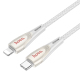 Câble USB-C Vers 8 Pin Charge Rapide PD 27W Tressé 1,2 m Pour Apple Transfert De Données