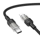 Câble De Charge Et Données USB C Vers 8 Pin 1,2 M Tressé Noir Charge Rapide PD 27 W - www.yonis-shop.com