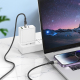 Câble De Charge Et Données USB C Vers 8 Pin 1,2 M Tressé Noir Charge Rapide PD 27 W - www.yonis-shop.com