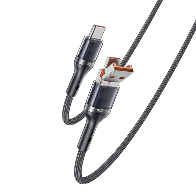 Câble De Charge Rapide USB Et USB-C 60 W Tressé 1,2 m Avec Transfert De Données 480 Mbps