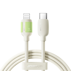 Câble USB C Vers 8 Pin Pour Charge Rapide 30 W Luminescent En Silicone Flexible 1,2 M