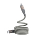 Câble USB-C Vers 8 Pin Magnétique 35 W Charge Rapide Et Transfert De Données 480 Mbps 1 m Tressé Gris