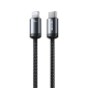 Câble Type C Vers 8 Pin Pour Charge Rapide Et Transfert De Données PD35W 480 Mbps 1 m Tressé Nylon Embout Aluminium - www.yon...