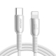 Câble De Charge Rapide Et De Synchronisation Type C Vers 8 Broches 3A Nylon Tressé 10000 Flexions 1,2 M