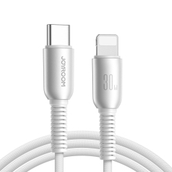 Câble De Charge Rapide Et De Synchronisation Type C Vers 8 Broches 3A Nylon Tressé 10000 Flexions 1,2 M