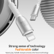 Câble De Charge Rapide Et De Synchronisation Type C Vers 8 Broches 3A Nylon Tressé 10000 Flexions 1,2 M