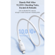 Câble USB-C Vers Lightning 2 m Charge Rapide PD 20 W E-Marker Blindage Double Et Fil Résistant À La Flexion