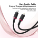 Câble USB C Vers 8 Pin Pour Charge Rapide 20 W Nylon Tressé Résistant 1 m Ou 2 m