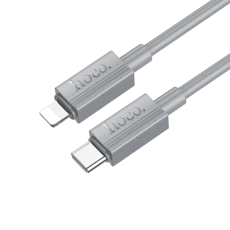 Câble USB-C Vers 8 Broches Charge Rapide PD 27 W Données 1 m - Gris -