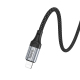 Câble USB-C Vers 8 Pin Pour Charge Et Données PD 27W Tressé Nylon 1 m Connecteurs Aluminium Noir