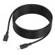 Câble De Charge USB-C Vers 8 Pin 27 W Pour iPhone En Silicone Longueur 3 m Noir