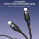 Câble De Données USB-C Vers 8 Pin 27W 3A 2M En TPE Et Alliage D’Aluminium Résistant À La Traction