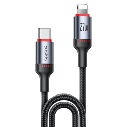 Câble USB C Vers 8 Pin De Charge Et Données 2 m PD 27 W 3 A En TPE Avec Noyau Cuivre Pur Et Puce Intelligente
