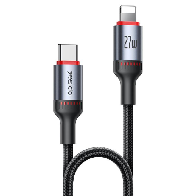 Câble USB-C Vers 8 Pin De Charge Et Données PD27W 3A 1,2 m En TPE Avec Puce Intelligente