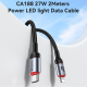 Câble USB-C Vers 8 Pin De Charge Et Données PD27W 3A 1,2 m En TPE Avec Puce Intelligente