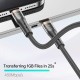 Câble USB C Vers 8 Pin Pour Recharge Rapide 27 W Et Transfert De Données Avec Puce E-Marker Et Nylon Tressé