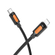 Câble Type-C Vers 8 Pin Pour Recharge Rapide 27W PD Et Transfert De Données Avec Puce E-Marker Et Silicone Durable 1m