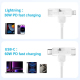 Câble De Charge Rapide 60 W Type C Vers Type C Et 8 Pin MFi Pour iPhone Et iPad 1,5 m
