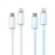 Câble De Charge Rapide Type C Vers 8 Broches 30 W 1,2 m En Silicone TPE Avec Puce Intelligente