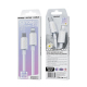 Câble De Charge Rapide Type C Vers 8 Broches 30 W 1,2 m En Silicone TPE Avec Puce Intelligente