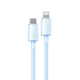 Câble De Charge Rapide Type C Vers 8 Broches 30 W 1,2 m En Silicone TPE Avec Puce Intelligente