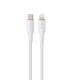 Câble Type C Vers 8 Pin Pour Charge Rapide Et Transfert De Données 27 W En Silicone 1,2 M Avec Puce Intelligente