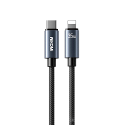 Câble De Charge Rapide Et De Transfert De Données Type C Vers 8 Broches 35 W 1.2 m Tressé Avec Puce Intelligente