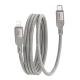 Câble De Charge Rapide Magnétique USB-C Vers 8 Pin 27 W 3 A Avec Enroulement Automatique Et Données 480 Mbps