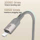 Câble De Charge Rapide Magnétique USB-C Vers 8 Pin 27 W 3 A Avec Enroulement Automatique Et Données 480 Mbps