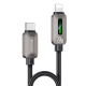 Câble De Données Type C Vers 8 Pin Pour Recharge Rapide 27 W Avec Effet Lumineux Et Transfert 480 Mbps 120 Cm