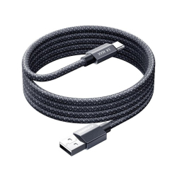 Câble USB Vers Type C Pour Charge Rapide Et Transmission De Données 3A Tressé Avec LED 120 cm Smartphones Tablettes