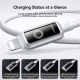 Câble De Charge Et De Transfert Type C Vers 8 Pin 30 W Avec Arrêt Automatique Nylon Tressé Et Voyant