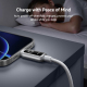 Câble De Charge Et De Transfert Type C Vers 8 Pin 30 W Avec Arrêt Automatique Nylon Tressé Et Voyant