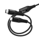Câble De Charge 2 En 1 Type C Vers Type C Et 8 Pin 1 M Nylon Tressé Charge Simultanée 5 V 3 A