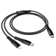 Câble De Charge 2 En 1 Type C Vers Type C Et 8 Pin 1 M Nylon Tressé Charge Simultanée 5 V 3 A