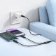 Câble De Charge 2 En 1 Type C Vers Type C Et 8 Pin 1 M Nylon Tressé Charge Simultanée 5 V 3 A